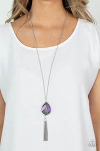 Necklace Long,Purple,UV Shimmer,Interstellar Solstice Purple ✧ UV Necklace
