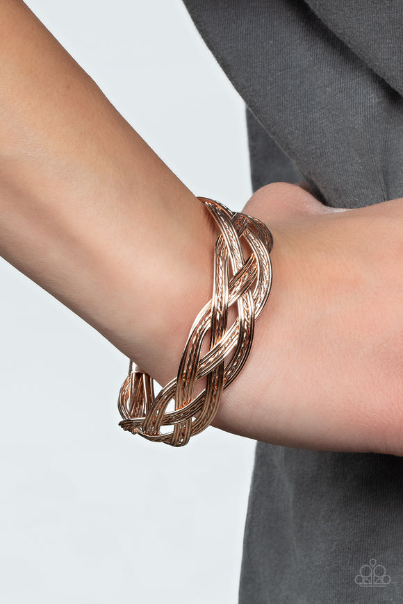 Get Your Wires Crossed Rose Gold  ✧ Bracelet Bracelet