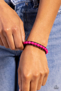 Black,Bracelet Knot,Bracelet Wooden,Pink,Urban Bracelet,Wooden,Epic Explorer Pink ✧ Wood Bracelet