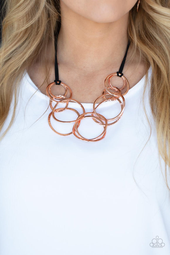 Spiraling Out of COUTURE Copper ✨ Necklace Short