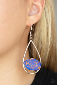 Blue,Earrings Fish Hook,Multi-Colored,Tropical Terrazzo Multi ✧ Earrings