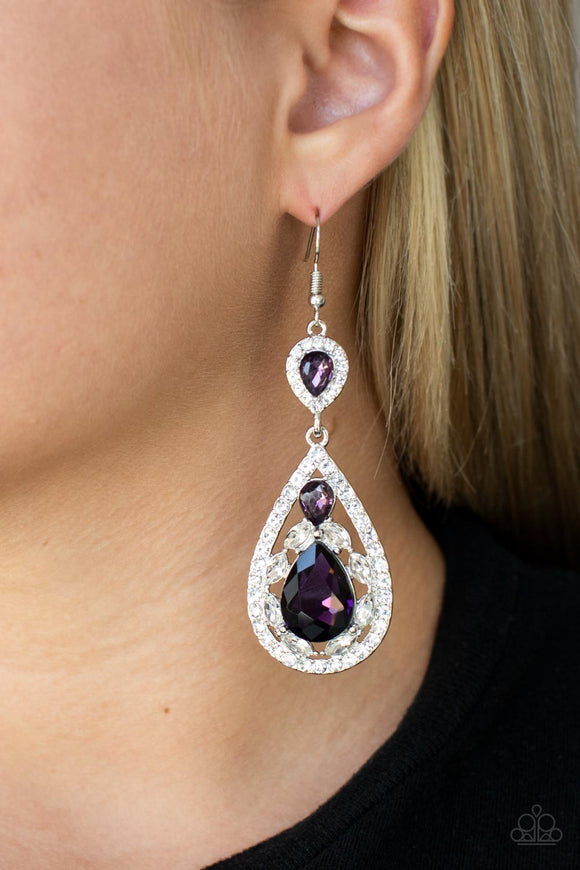 Posh Pageantry Purple ✧ Earrings Earrings
