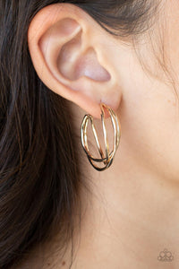 Earrings Hoop,Gold,City Contour Gold ✧ Hoop Earrings