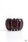 Bora Bora Bauble Purple ✧ Wood Stretch Bracelet