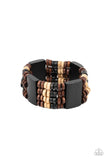 Aruba Attire Black ✧ Wood Stretch Bracelet