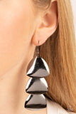 Modishly Metallic Black ✧ Earrings