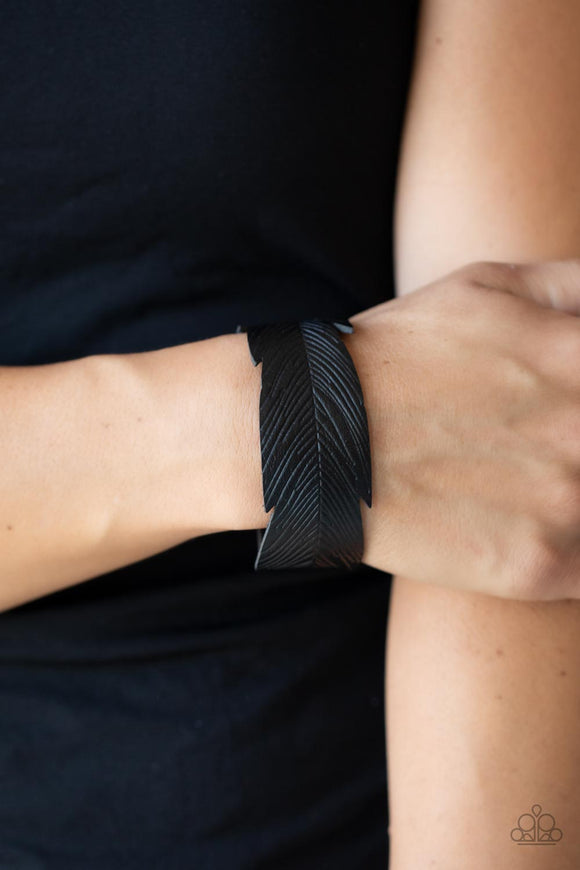 Whimsically Winging It Black ✨ Urban Wrap Urban Wrap Bracelet