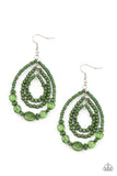 Prana Party Green ✧ Seed Bead Earrings Earrings