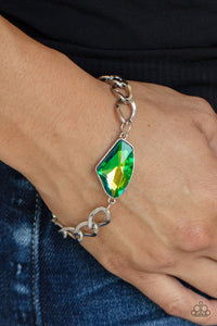 Bracelet Clasp,Green,UV Shimmer,Galactic Grunge Green ✧ UV Shimmer Bracelet