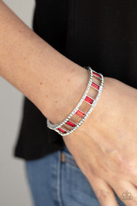 Bracelet Cuff,Red,Industrial Icing Red  ✧ Bracelet
