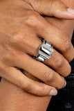 A GLITZY Verdict Silver ✧ Hematite Ring