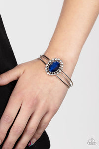 Blue,Bracelet Cuff,Prismatic Flower Patch Blue ✧ Bracelet
