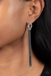 Black,Earrings Post,Gunmetal,Dallas Debutante Black ✧ Post Earrings