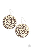 Catwalk Safari Brown ✧ Wood Earrings Earrings
