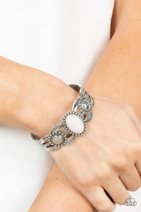 Bracelet Cuff,White,Solar Solstice White ✧ Bracelet