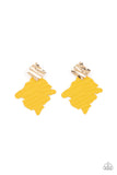 Crimped Couture Yellow ✧ Post Earrings Post Earrings