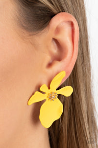 Earrings Post,Yellow,Hawaiian Heiress Yellow ✧ Post Earrings
