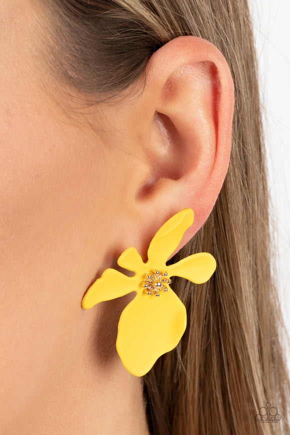 Hawaiian Heiress Yellow ✧ Post Earrings Post Earrings