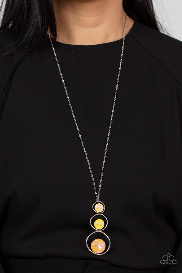 Celestial Courtier Yellow ✧ Ombre Iridescent Necklace