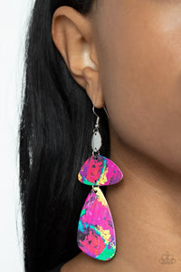 Earrings Fish Hook,Green,Multi-Colored,Pink,Yellow,SWATCH Me Now Multi ✧ Earrings