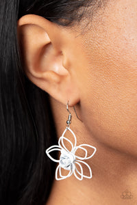 Earrings Fish Hook,White,Botanical Bonanza White ✧ Earrings