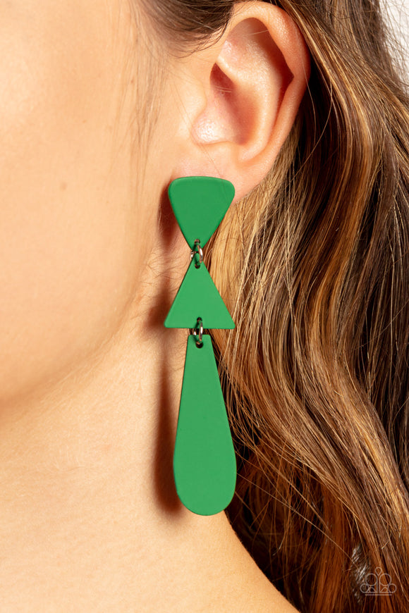 Retro Redux Green ✧ Post Earrings Post Earrings