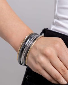 Bracelet Bangle,Gold,Gunmetal,Multi-Colored,Silver,Stackable Stunner Multi ✧ Bangle Bracelet