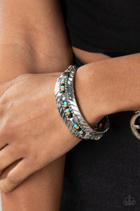 Black,Bracelet Cuff,Brown,Multi-Colored,Silver,Turquoise,White,Sonoran Scene Multi ✧ Cuff Bracelet