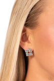 Times Square Scandalous White ✧ Post Earrings