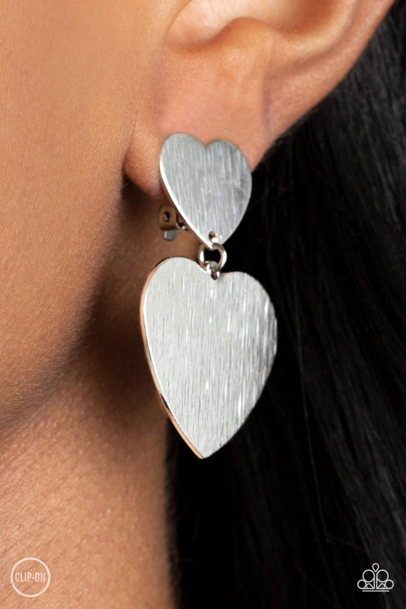 Cowgirl Crush Silver✧ Heart Clip-On Earrings Clip-On Earrings