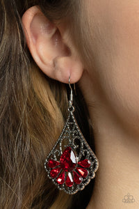 Holiday,Red,Exemplary Elegance Red ✧ Earrings