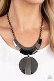 Metallic Enchantress Black ✧ Necklace Short