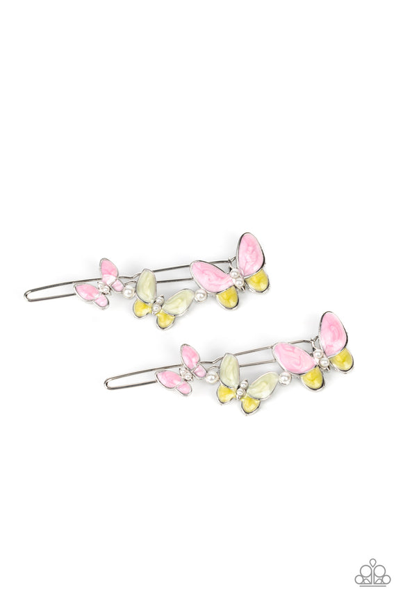 Bushels of Butterflies Pink ✧ Hair Clip Hair Clip Accessory