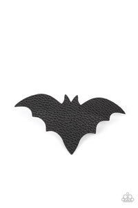 Black,Hair Clip,Halloween,BAT to the Bone Black ✧ Leather Bat Hair Clip