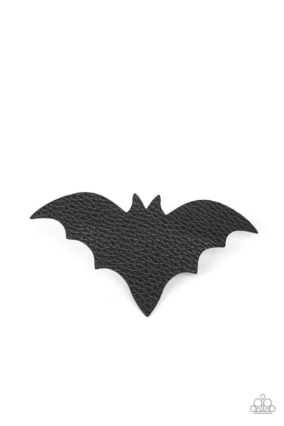 BAT to the Bone Black ✧ Leather Bat Hair Clip Hair Clip Accessory