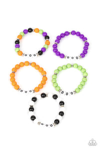 Black,Green,Halloween,Multi-Colored,Orange,Purple,SS Bracelet,White,Halloween Boo Starlight Shimmer Bracelet