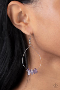 Earrings Fish Hook,Purple,South Beach Serenity Purple ✧ Earrings