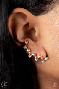 Earrings Ear Crawler,Gold,Clamoring Constellations Gold ✧ Ear Crawler Post Earrings