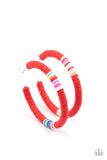 Colorfully Contagious Red ✧ Hoop Earrings Hoop Earrings