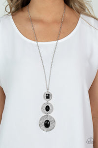 Black,Necklace Acrylic,Necklace Long,Silver,Talisman Trendsetter Black ✧ Necklace