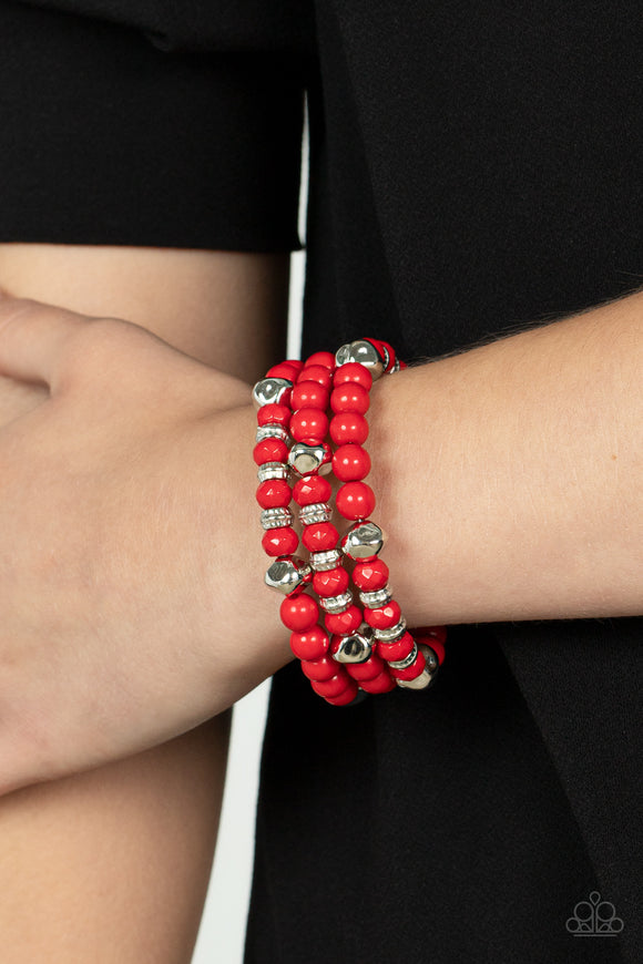 Vibrant Verve Red ✧ Coil Bracelet Coil Bracelet