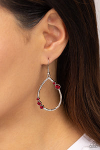 Earrings Fish Hook,Red,Shop Till You DROPLET Red ✧ Earrings