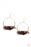 Caribbean Cocktail Brown ✧ Wood Earrings Earrings