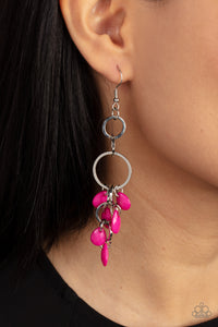 Earrings Fish Hook,Pink,Sandcastle Sunset Pink ✧ Earrings