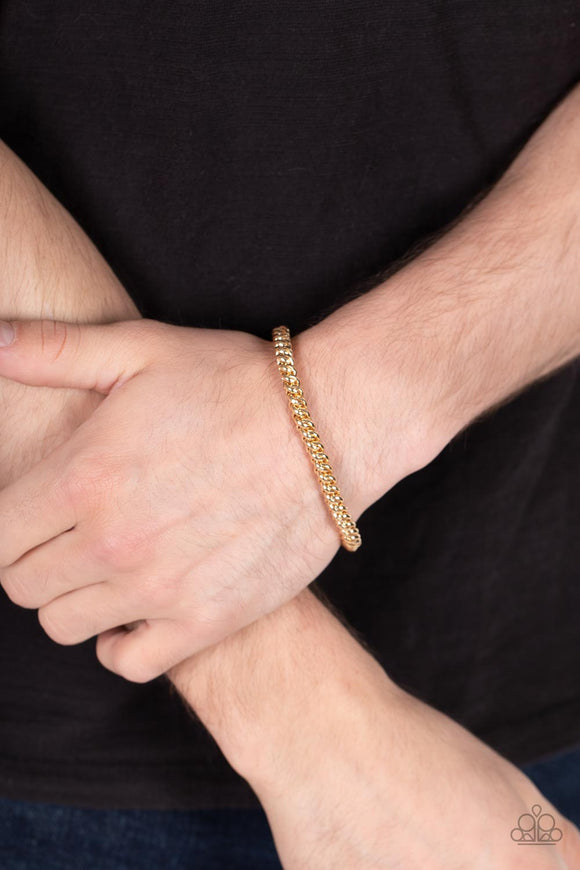 Setting The Pace Gold ✧ Stretch Bracelet