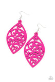 Coral Garden Pink ✧ Wood Earrings Earrings