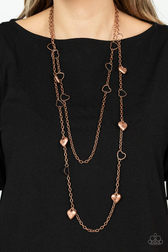 Chicly Cupid Copper ✧ Necklace Long