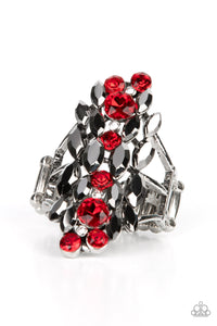 Hematite,Red,Ring Wide Back,Smoky Smolder Red ✧ Hematite Ring