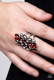 Smoky Smolder Red ✧ Hematite Ring