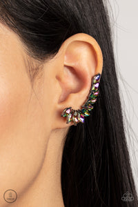 Earrings Ear Crawler,Multi-Colored,Oil Spill,Stargazer Glamour Multi ✧ Ear Crawler Post Earrings